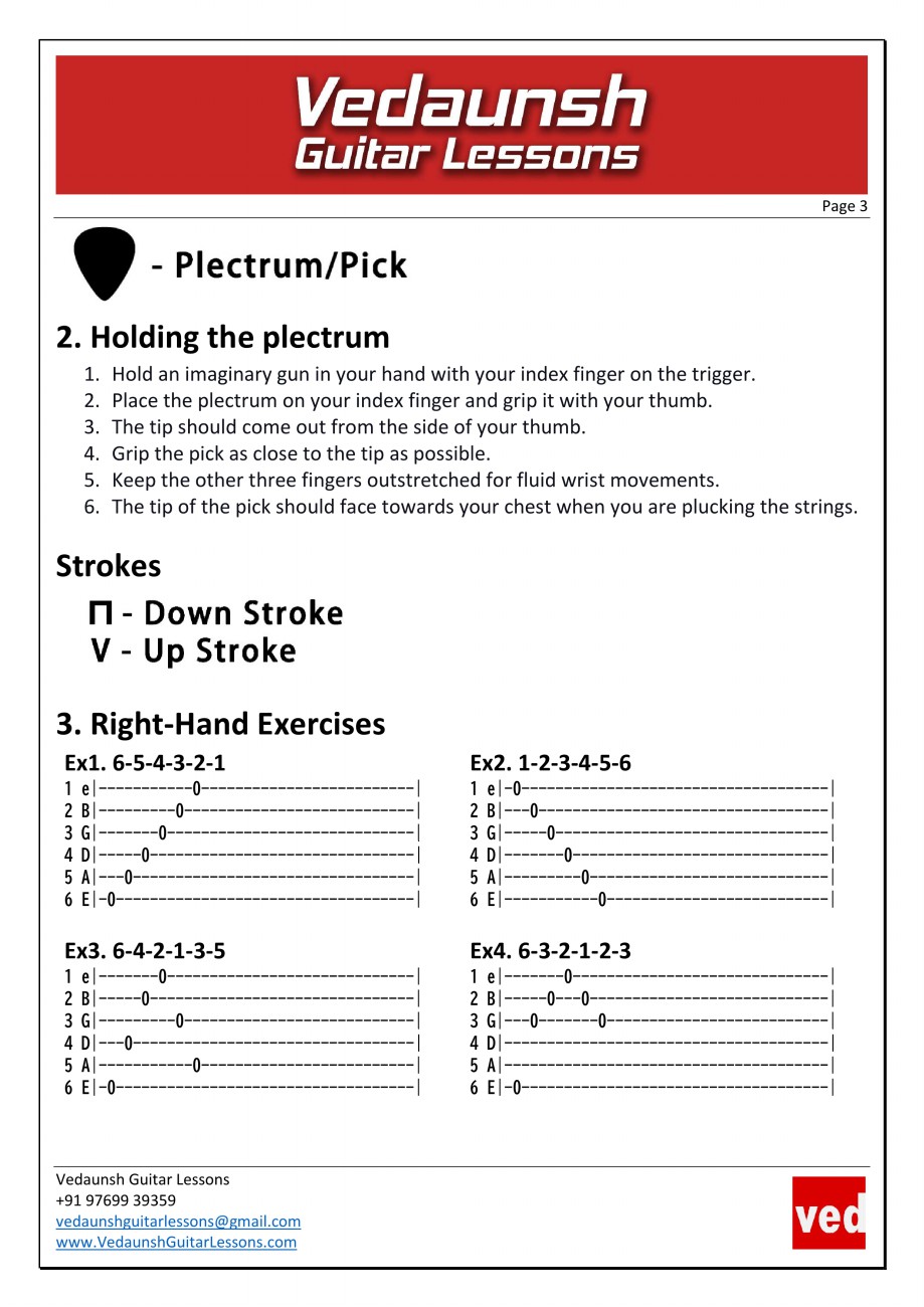 Vedaunsh Guitar Lessons - Chapter 1 - Page 3